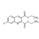 CAS 登录号：948290-82-2， 二乙基7-氟-2,3-喹啉二羧酸酯
