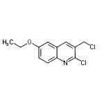 结构式 CAS# 948290-90-2, 2-氯-3-(氯甲基)-6-乙氧基喹啉