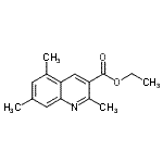 structure of CAS# 948291-02-9, Ethyl 2,5,7-trimethyl-3-quinolinecarboxylate