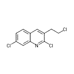 结构式 CAS# 948294-54-0, 2,7-二氯-3-(2-氯乙基)喹啉