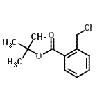 structure of CAS# 950603-44-8, 2-Methyl-2-propanyl 2-(chloromethyl)benzoate;2-(tert-Butoxycarbonyl)benzyl bromide;2-Chloromethyl-benzoic acid tert-butyl ester;tert-Butyl 2-(chloromethyl)benzoate