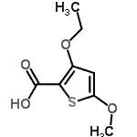 CAS 登录号：95202-11-2， 3-乙氧基-5-甲氧基-2-噻吩羧酸