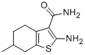 structure of CAS# 95211-68-0, 2-Amino-4,5,6,7-Tetrahydro-6-Methyl-Benzo[b]Thiophene-3-Carboxamide;(6S)-2-Amino-6-Methyl-4,5,6,7-Tetrahydrobenzothiophene-3-Carboxamide;Zinc00334758