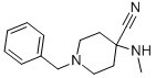 structure of CAS# 953-79-7, 1-Benzyl-4-(methylamino)piperidine-4-carbonitrile;4-Methylamino-1-(Phenylmethyl)-4-Piperidinecarbonitrile;1-(Benzyl)-4-Methylamino-Isonipecotonitrile;Nsc72993