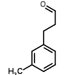 structure of CAS# 95416-60-7, 3-(3-Methylphenyl)propanal;3-(3-Methylphenyl)propionaldehyde;3-m-Tolyl-propionaldehyde;Benzenepropanal, 3-methyl-