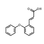 结构式 CAS# 95433-16-2, (2E)-3-(2-苯氧基苯基)丙烯酸