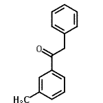 structure of CAS# 95606-81-8, 1-(3-Methylphenyl)-2-phenylethanone;3'-Methyl-2-phenylacetophenone;MFCD02260670