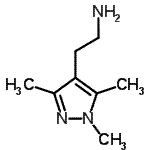 结构式 CAS# 956950-95-1, 2-(1,3,5-三甲基-1H-吡唑-4-基)乙胺