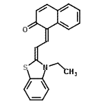 CAS#: 95697-53-3， (1Z)-1-[(2E)-2-(3-Ethyl-1,3-benzothiazol-2(3H)-ylidene)ethylidene]-2(1H)-naphthalenone