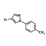 结构式 CAS# 957034-98-9, 4-溴-1-(4-甲基苯基)-1H-吡唑