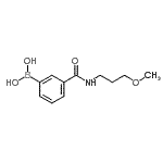 structure of CAS# 957061-22-2, {3-[(3-Methoxypropyl)carbamoyl]phenyl}boronic acid;3-(3-Methoxypropylcarbamoyl)phenylboronic acid;3-[(3-Methoxypropyl)carbamoyl]benzeneboronic acid 98%;N-(3-Methoxypropyl) 3-boronobenzamide