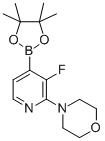 structure of CAS# 957198-29-7, 3-Fluoro-2-(4-Morpholino)Pyridine-4-Boronic Acid Pinacol Ester;3-FLUORO-2-(4-MORPHOLINO)PYRIDINE-4-BORONIC ACID PINACOL ESTER;3-FLUORO-2-(4-MORPHOLINO)PYRIDINE-4-BORONIC PINACOL ESTER;3-FLUORO-2-(4-MORPHOLINO)PYRIDINE-4-BORONIC ACID PINACOL