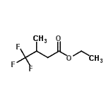 结构式 CAS# 95853-67-1, 乙基4,4,4-三氟-3-甲基丁酸酯