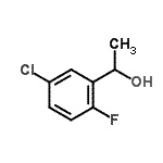 structure of CAS# 958653-04-8, 1-(5-chloro-2-fluoro-phenyl)ethanol;1-(5-Chloro-2-fluorophenyl)ethan-1-ol?;1-(5-Chloro-2-fluoro-phenyl)ethanol;MFCD09907953
