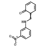 结构式 CAS# 959-68-2, 6-{[(3-硝基苯基)氨基]亚甲基}-2,4-环己二烯-1-酮