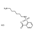 结构式 CAS# 95915-82-5, N-(6-氨基己基)-2-硝基苯磺酰胺盐酸盐(1:1)