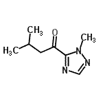 结构式 CAS# 959239-60-2, 3-甲基-1-(1-甲基-1H-1,2,4-三唑-5-基)-1-丁酮