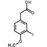 CAS 登录号：96122-61-1， (3-碘-4-甲氧基苯基)乙酸