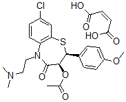 CAS#: 96128-92-6， Clentiazem Maleate