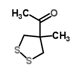 CAS#: 96285-29-9， 1-(4-Methyl-1,2-dithiolan-4-yl)ethanone