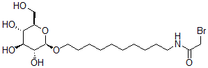 CAS#: 96409-11-9， 10-N-(Bromoacetyl)Amino-1-Decylglucopyranoside