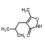 CAS#: 96520-40-0， 4-Isobutyl-5-methyl-1,2-oxazol-3(2H)-one
