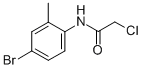 结构式 CAS# 96686-51-0, N-(4-溴-2-甲基苯基)-2-氯乙酰胺