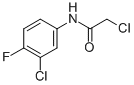 structure of CAS# 96980-64-2, 2-Chloro-N-(3-Chloro-4-Fluorophenyl)-Acetamide;2-CHLORO-N-(3-CHLORO-4-FLUOROPHENYL)ACETAMIDE;3-Chloro-N-(Chloroacetyl)-4-Fluoroaniline 97%;3-Chloro-N-(Chloroacetyl)-4-Fluoroaniline97%