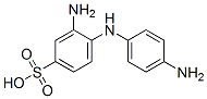 CAS 登录号：97-34-7， 3-氨基-4-(P-氨基苯胺基)苯磺酸