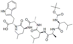 CAS#: 97399-67-2， tert-Butyloxycarbonyl-leucyl-alanyl-leucyl-alanyl-leucyl-tryptophan