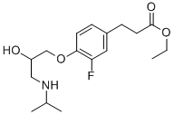 CAS#: 97558-62-8， 3-Fluoro-4-[2-Hydroxy-3-[(1-Methylethyl)Amino]Propoxy]-Benzenepropanoic Acid Ethyl Ester