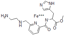 CAS 登录号：97560-58-2， 2-(2-氨基乙基)氨基甲基吡啶-6-羧基组氨酸甲酯-铁(II)