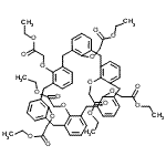 CAS 登录号：97600-45-8， 六乙基2,2',2'',2''',2'''',2'''''-[七环[31.3.1.1<sup>3,7</sup>.1<sup>9,13</sup>.1<sup>15,19</sup>.1<sup>21,25</sup>.1<sup>27,31</sup>]四十二碳-1(37),3(42),4,6,9(41),10,12,15(40),16,18,21(39),22,24,27(38),28,30,33,35-十八烯-37,38,39,40,41,42-己基六(氧基)]己乙酸酯