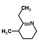 CAS#: 97627-64-0， 6-Ethyl-5-methyl-2,3,4,5-tetrahydropyridine