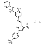 CAS#: 97635-28-4， Sodium Hydrogen 4,5-Dihydro-4-[[4-Methyl-3-[(Phenylamino)Sulphonyl]Phenyl]Azo]-5-Oxo-1-(4-Sulphonatophenyl)-1H-Pyrazole-3-Carboxylate