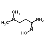 结构式 CAS# 98138-26-2, 3-(二甲基氨基)-N'-羟基丙脒