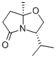 structure of CAS# 98203-44-2, (3S-cis)-(-)-Tetrahydro-3-isopropyl-7a-methylpyrrolo[2,1-b]oxazol-5(6H)-one;St5307001;(3S-Cis)-()-Tetrahydro-3-Isopropyl-7A-Methylpyrrolo[2,1-B]Oxazol-5(6H)-One;334235_Aldrich