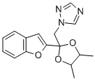 CAS#: 98532-74-2， 2-(Benzofuran-2-Yl)-2-(1-(1H-1,2,4-Triazolyl)-Methyl)-4,5-Dimethyl-1,3 -Dioxolan