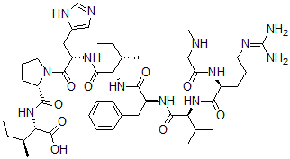 CAS#: 98641-01-1， Sar(1)-Phe(4)-Ile(8)-Angiotensin II