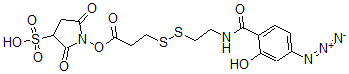 CAS 登录号：98897-08-6， 磺酸基琥珀酰亚胺 2-(4-叠氮基水杨基酰胺基)乙基-1,3'-二硫代丙酸酯