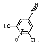structure of CAS# 99055-31-9, 2,6-Dimethylisonicotinonitrile 1-oxide;4-cyano-2,6-dimethylpyridine 1-oxide