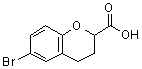 structure of CAS# 99199-54-9, 6-Bromo-2-chromanecarboxylic acid;6-bromochroman-2-carboxylic acid;6-bromochromane-2-carboxylic acid;6-BROMOCHROMANE-2-CARBOXYLICA