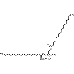 structure of CAS# 992-42-7, 5-(Hydroxymethyl)-2-methyl-4-[(palmitoyloxy)methyl]-3-pyridinyl palmitate;Pyridoxine 3,4-Dipalmitate