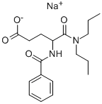 结构式 CAS# 99247-33-3, 丙谷胺钠盐