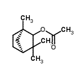 structure of CAS# 99341-77-2, (1R,4S)-1,3,3-Trimethylbicyclo[2.2.1]hept-2-yl acetate