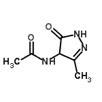 CAS#: 99357-28-5， N-(3-Methyl-5-oxo-4,5-dihydro-1H-pyrazol-4-yl)acetamide