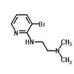 structure of CAS# 99516-14-0, N'-(3-Bromo-2-pyridinyl)-N,N-dimethyl-1,2-ethanediamine