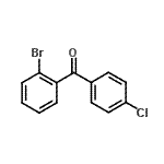 structure of CAS# 99585-64-5, (2-Bromophenyl)(4-chlorophenyl)methanone;(2-bromophenyl)(4-chlorophenyl)methanone;2-Bromo-4'-chlorobenzophenone;MFCD08063806