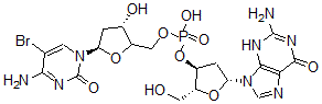 CAS#: 99635-24-2， (1R-(1alpha(Z),2beta(1E,3S*),5alpha))-5-Bromo-2'-Deoxycytidylyl-(5'-3')-2'-DeoxyGuanosine