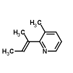 CAS#: 99747-47-4， 2-[(2E)-2-Buten-2-yl]-3-methylpyridine